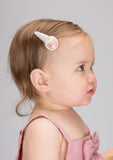 Handmade Barrette with Butterfly Charm, Lavender