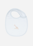 Big Heart Giraffe Bib, Sky Blue