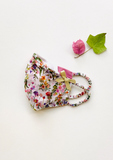 "Be Safe. Be Kind" Printed Heirloom Mask - Botanical Garden, Ivory