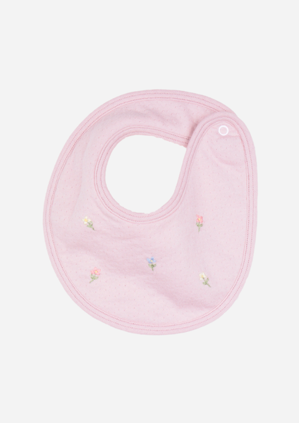 Flowers in the Wind Bib, Dusty Rose