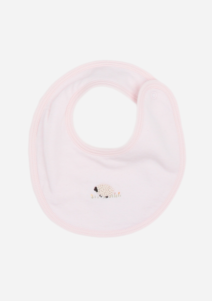 Fluffy Sheep Bib, Blush