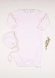 Lacey Daisy Baby Gown, Blush