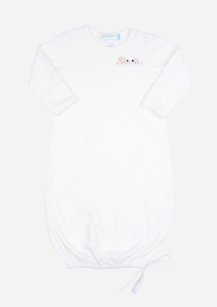 Fluffy Sheep Baby Gown, Ivorye