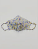 "Be Safe. Be Kind" Printed Heirloom Mask - Flower Garden, Purple