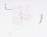 Reversible Roses Booties, Blush