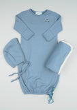 Cowboy Baby Gown, Denim Blue