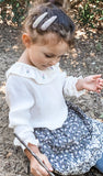 Embroidered Skirt, Bark Floral