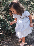 Wildflower Heirloom Dress, Periwinkle Blue