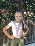 "Be Safe. Be Kind" Printed Heirloom Mask - Botanical Garden, Ivory
