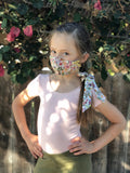 Heirloom Ribbon Scrunchie, Botanical Garden, Ivory