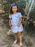 Wildflower Heirloom Dress, Periwinkle Blue