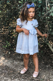 Wildflower Heirloom Dress, Periwinkle Blue