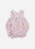 Ruffles and Lace Romper, Mauve Floral