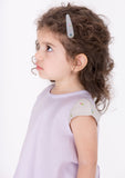 Cap Sleeve Rose Bud Top & Shorts, Lavender & Grey