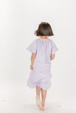 Flutter Sleeve Smocked Day Gown, Lavender