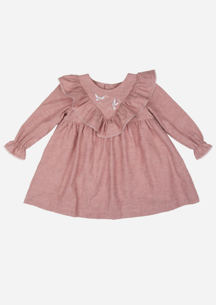 Dove of Peace Heirloom Dress, Dusty Rose