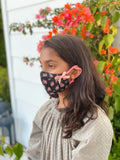 "Be Safe. Be Kind" Printed Heirloom Mask - Ebony Roses