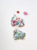 "Be Safe. Be Kind" Printed Heirloom Mask - Blue Watercolor Floral