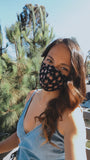 "Be Safe. Be Kind" Printed Heirloom Mask - Ebony Roses