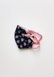 "Be Safe. Be Kind" Printed Heirloom Mask - Ebony Roses