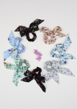 Heirloom Ribbon Scrunchie, Botanical Garden, Ivory