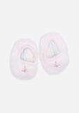 Reversible Roses Booties, Blush
