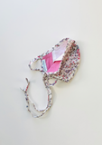 "Be Safe. Be Kind" Printed Heirloom Mask, Adjustable - Ivory Cherry Blossom