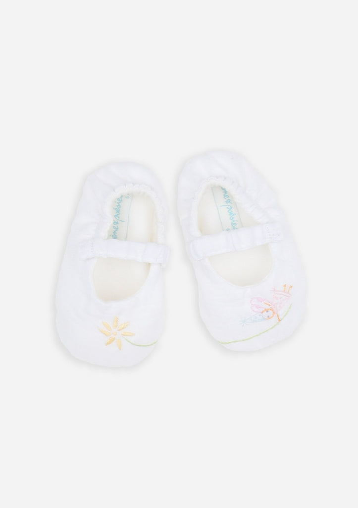 Reversible Pixie Mary-Janes, White