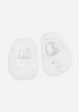 Reversible Hatchling Booties, Ivory