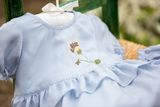 Wildflower Heirloom Dress, Periwinkle Blue