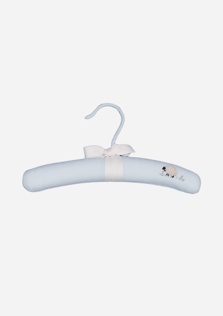 Fluffy Sheep Hanger, Sky Blue