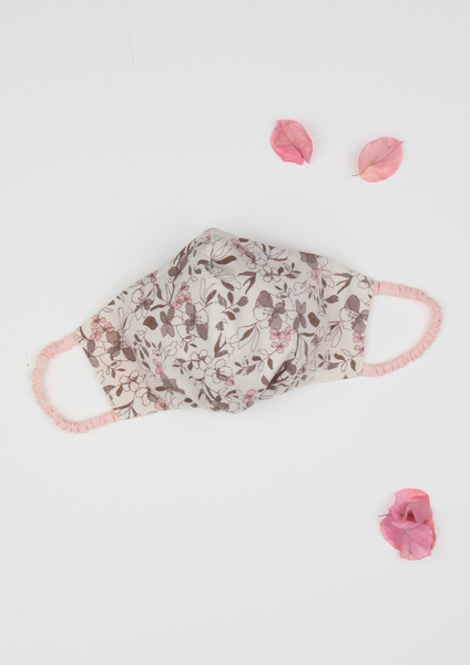 "Be Safe. Be Kind" Printed Heirloom Mask - Autumn Blossoms