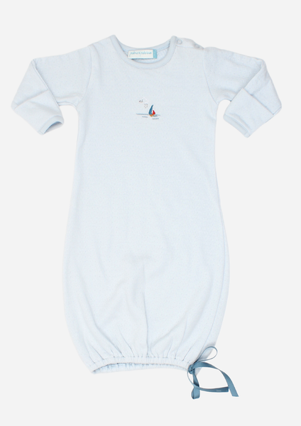 Sail Away Baby Gown, Sky Blue