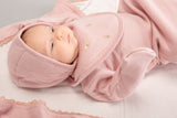 Flowers in the Wind Baby Gown, Dusty Rose