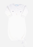 Sleepy Eyes & Button Nose Baby Gown, Ivory
