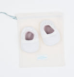 Reversible Rose Necklace Booties, Dusty Purple