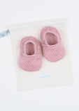 Reversible Flowers in the Wind Booties, Dusty Rose