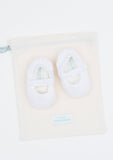 Reversible Roses Mary-Janes, White