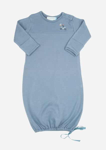 Cowboy Baby Gown, Denim Blue