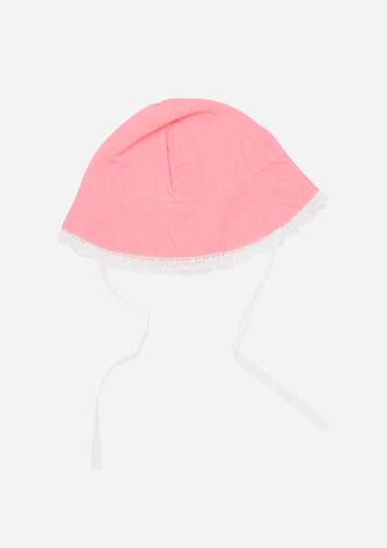 Sun Hat with Lace, Melon