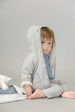 Hoodie Jacket with Hand Stitching, Stone