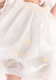 Smocked Pixie Dress, White