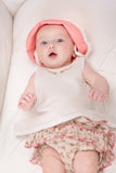 Sun Hat with Lace, Melon