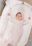 Lacey Daisy Baby Gown, Blush
