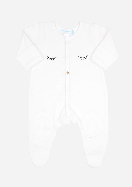 Sleepy Eyes & Button Nose Playsuit, Ivory