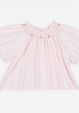 Flutter Sleeve Smocked Day Gown, Blush