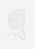 Button Nose Reversible Bonnet, Ivory