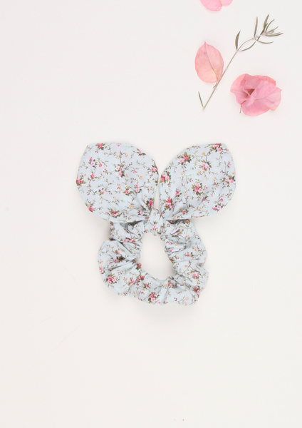 Heirloom Scrunchie, Vintage Rose, Blue