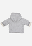 Hoodie Jacket with Hand Stitching, Stone