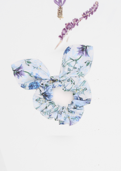 Heirloom Scrunchie, Blue Wildflower